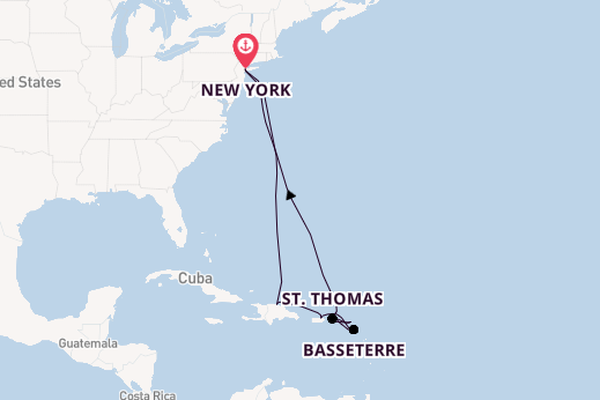 Caribbean vanaf New York, Verenigde Staten met de Norwegian Bliss 