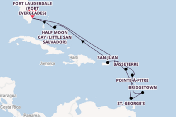 Voyage with Holland America Line  from Fort Lauderdale (Port Everglades)