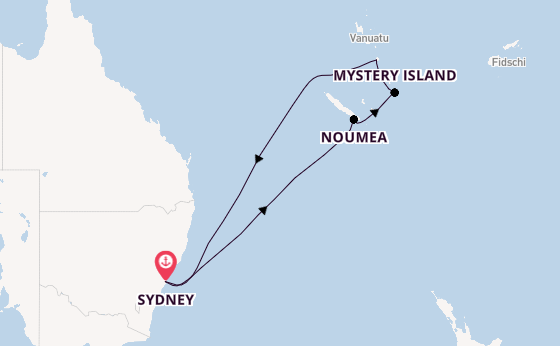 Südsee ab Sydney auf der Carnival Adventure
