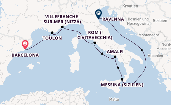 Westliches Mittelmeer ab Barcelona, Spanien auf der Explorer of the Seas