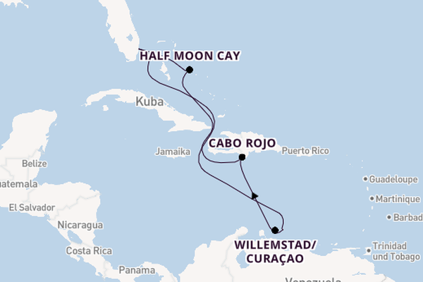 Karibik ab Fort Lauderdale (Port Everglades), USA auf der Nieuw Amsterdam