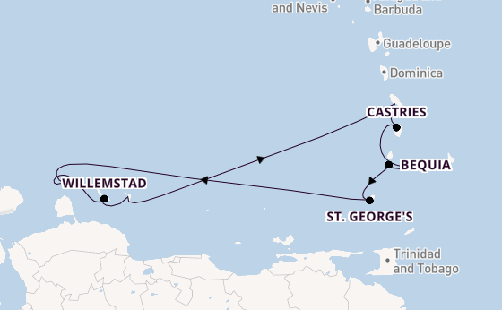 Zuidelijke Caraïben vanaf Bridgetown, Barbados met de Silver Spirit