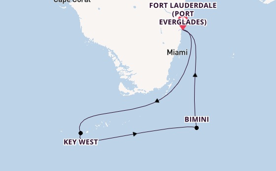 Karibik ab Fort Lauderdale (Port Everglades), USA auf der Brilliance of the Seas
