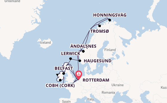 Britse Eilanden vanaf Rotterdam, Nederland met de Nieuw Statendam
