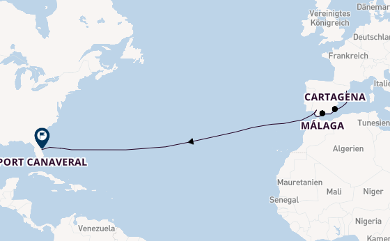 Transatlantik ab Barcelona, Spanien auf der Harmony of the Seas