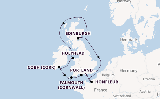 British Isles from Southampton, England with the Silver Spirit