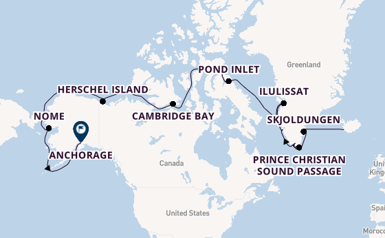 Transatlantic from Reykjavik, Iceland with the Seabourn Venture