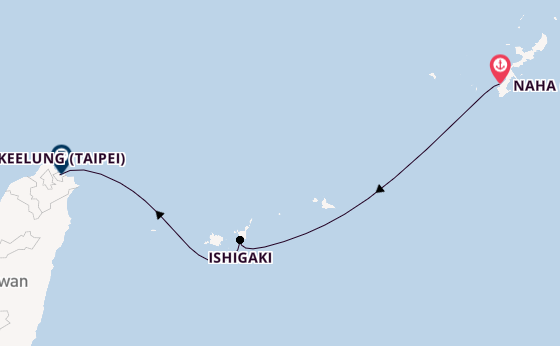 Oost-Azië vanaf Naha (Okinawa), Japan met de Costa Serena