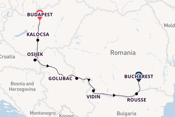 Danube River, Europe from Budapest, Hungary with the Viking Eldir