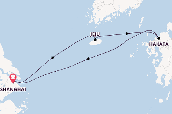China ab Shanghai, China auf der Spectrum of the Seas