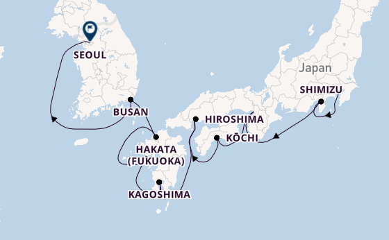 Japan from Australia with the Celebrity Millennium