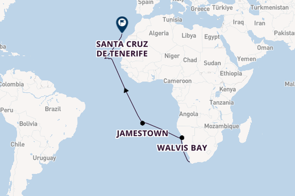 Southern Africa from Cape Town, South Africa with the MS EUROPA 2