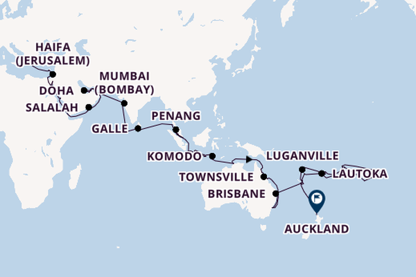 Southeast Asia from Piraeus (Athens), Greece with the Seven Seas Explorer