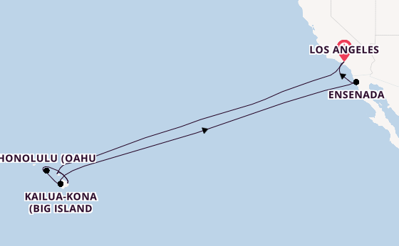 Polynesien ab Los Angeles, USA auf der Carnival Legend