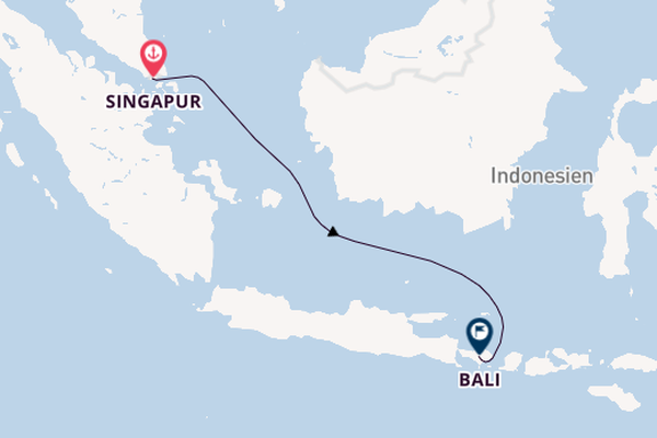 Südostasien ab Singapur, Singapur auf der Silver Moon