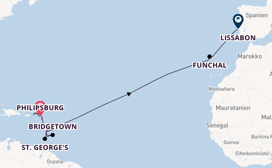 Karibik ab Philipsburg, St. Maarten auf der Seabourn Ovation
