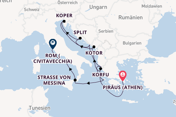 Nieuw Statendam – Athen & die Highlights der Adria