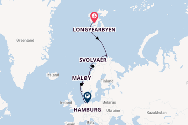 Norway from Longyearbyen, Norway with the HANSEATIC nature