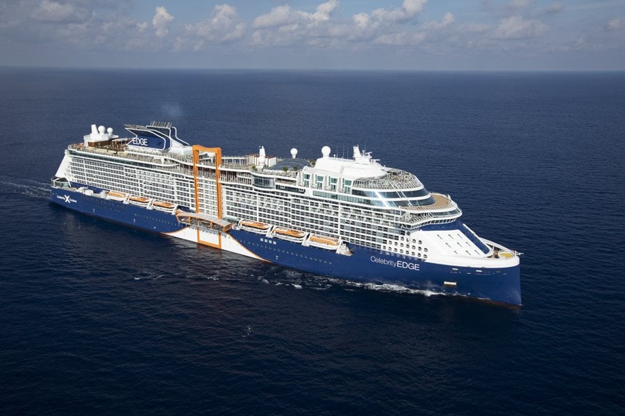 at sea