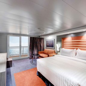 Come aboard the undefined and discover one of 66 cabin categories on a total of 15 decks that can accommodate 5686 passengers. Choose your dream cabin and feel at home on board the undefined!