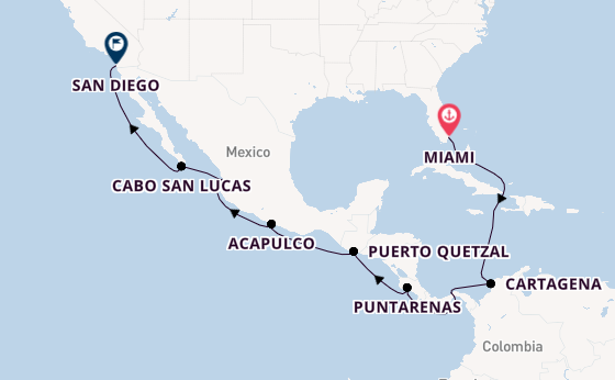 Central America from Australia with the Norwegian Star