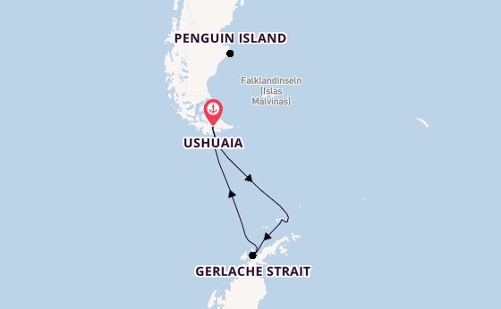 Patagonien ab Ushuaia, Argentinien auf der MS Fridtjof Nansen