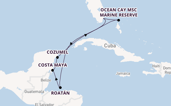 Caribbean from Australia with the MSC World America