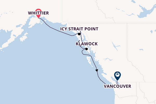 Alaska from Whittier, Alaska with the Luminara