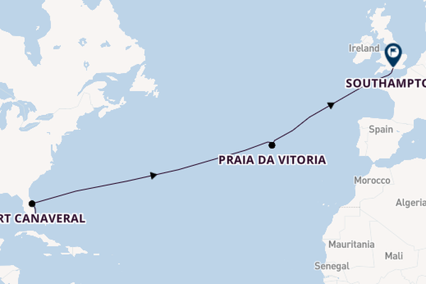 Transatlantic from Fort Lauderdale (Port Everglades), Florida with the Queen Anne