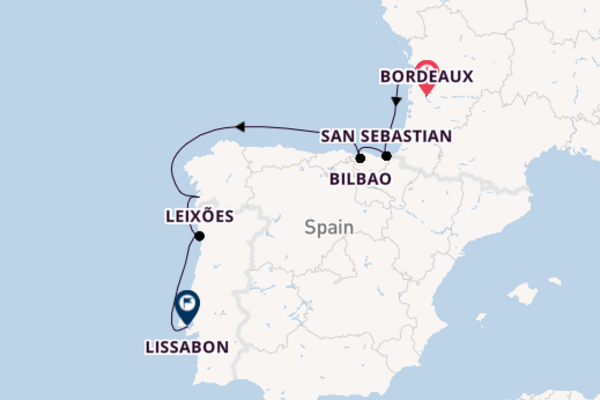 Aanschouw Bordeaux, Pauillac en Lissabon
