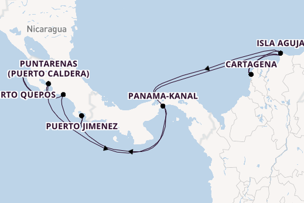 Mittelamerika ab Colón, Panama auf der EUROPA