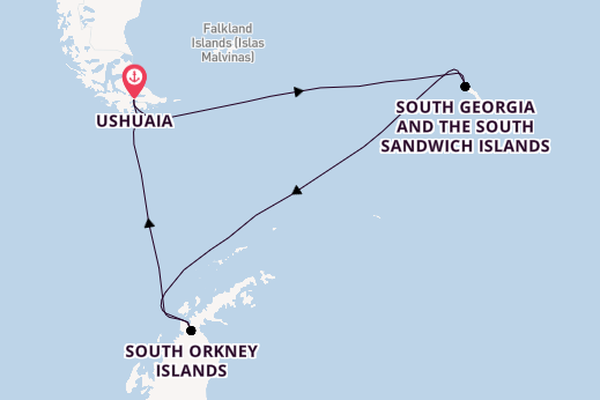 Patagonia from Ushuaia, Argentina with the HANSEATIC inspiration