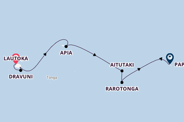 Polynesien ab Lautoka, Fiji auf der Norwegian Spirit