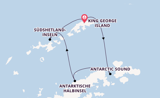 Antarktis ab King George Island, Antarktis auf der Silver Endeavour