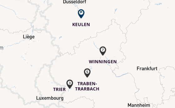 Rijn vanaf Bonn, Duitsland met de Alena