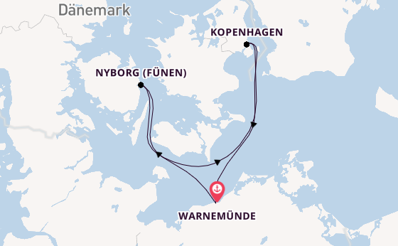 Ostsee ab Warnemünde auf AIDAdiva