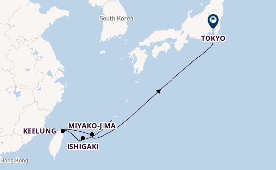 Japan from Naha (Okinawa), Japan with the MSC Bellissima