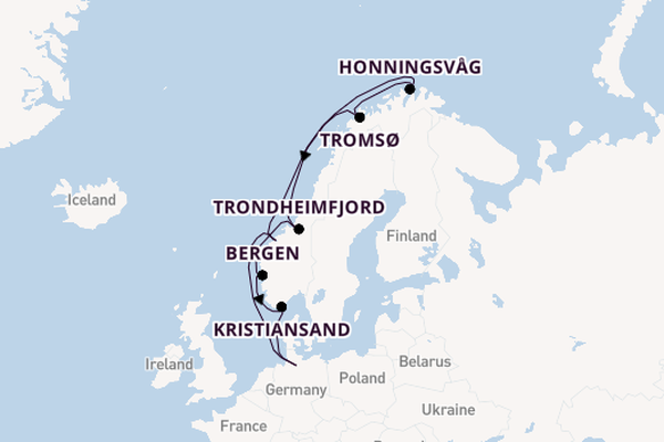 Norway from Hamburg, Germany with the MSC Preziosa