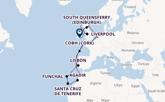British Isles from Rotterdam, Netherlands with the Nieuw Statendam