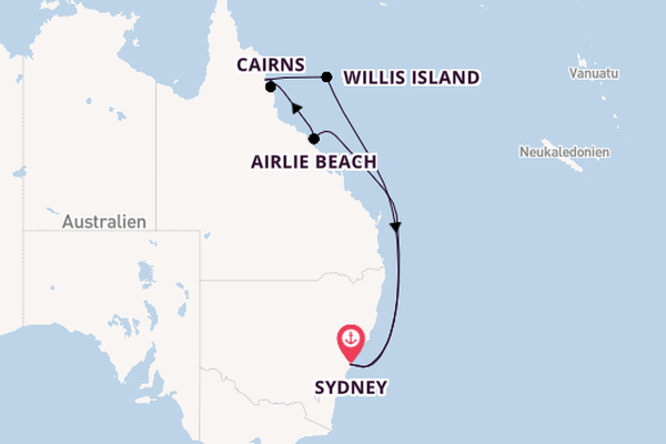 Australien ab Sydney auf der Celebrity Edge