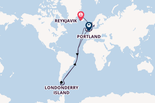 Transatlantic from Reykjavik, Iceland with the Seven Seas Grandeur