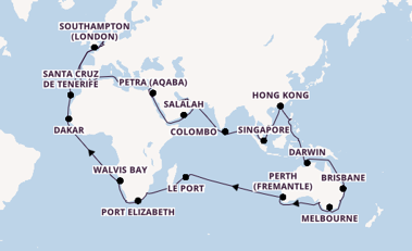 cunard round the world cruise 2026