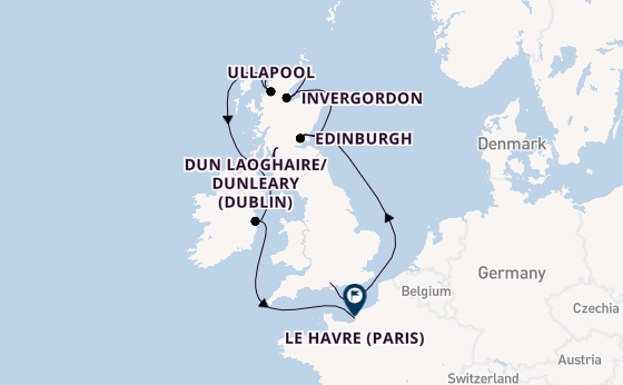British Isles from Southampton, England with the Sonata (Oceania)