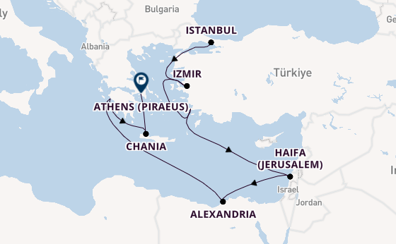 Eastern Mediterranean from Istanbul, Turkey with the Seven Seas Voyager