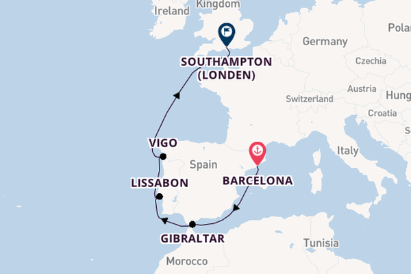 Westelijke Middellandse Zee vanaf Barcelona, Spanje met de Disney Wish