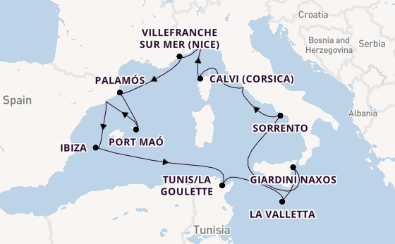 Westelijke Middellandse Zee vanaf Barcelona, Spanje met de EXPLORA II