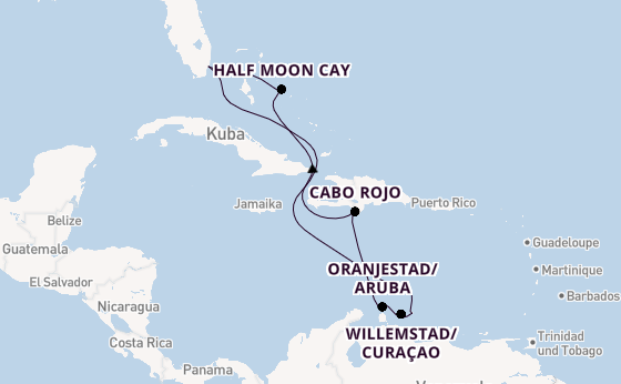 Karibik ab Miami auf der Zuiderdam