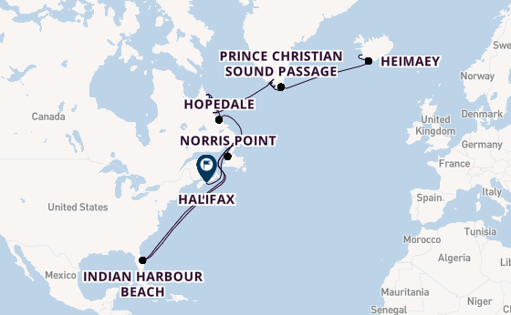 Transatlantic from Reykjavik, Iceland with the Seabourn Pursuit
