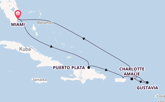 Karibik ab Miami auf der Seven Seas Grandeur