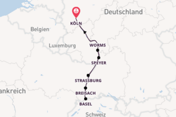 In 8 Tagen nach Köln über Speyer